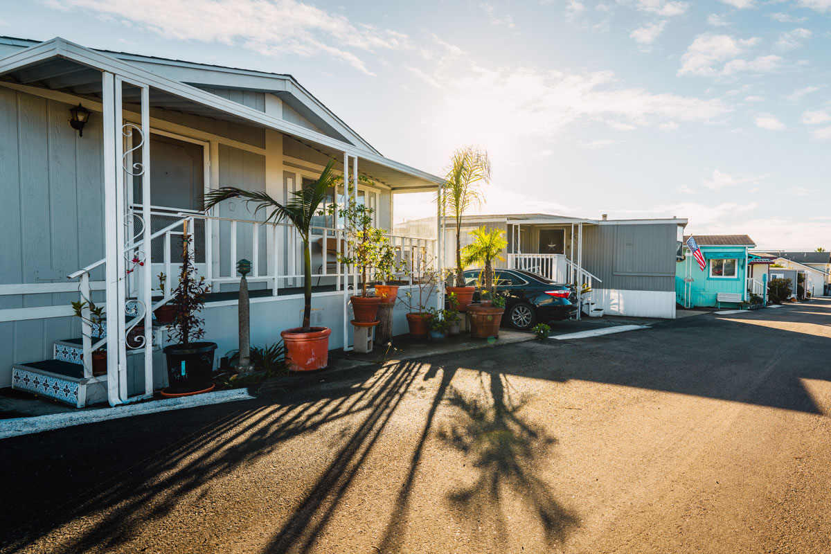 Newer mobile home