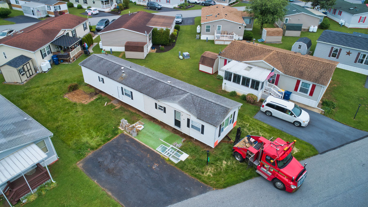 Lot prepped for a mobile home